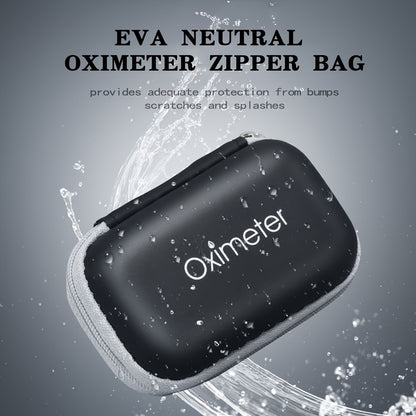 Durable Fingertip Pulse Oximeter Case with Secure Zipper - Portable Protective Carrying Bag