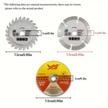 Durable Mini Woodworking Sanding Wheel Set - Great for Gap Cleaning and Polishing Mini Sandpaper 7 Pieces