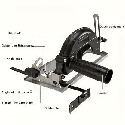 1 Angle Grinder Stand, New Angle Grinder, Angle Grinder Base, Multi-Accessory Uses, Multi-Function Marble Machine Stand Tool Accessory, 45 Degree Adjustable, Upgrade your home workshop with the Angle Grinder Stand Kit!