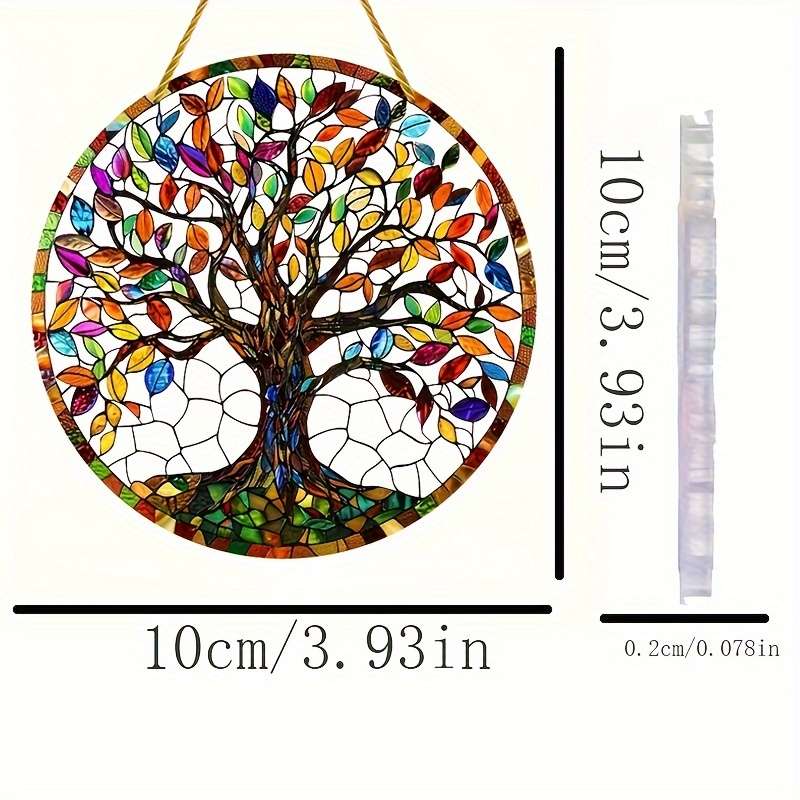 Acrylic Tree Of Life Sun Catcher - Hanging Outdoor Decoration