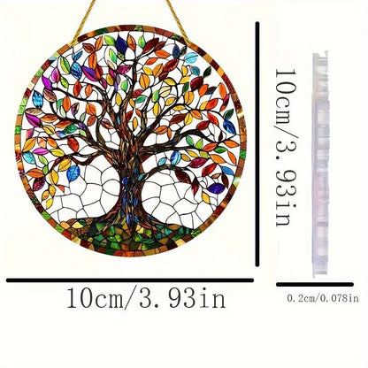 Acrylic Tree Of Life Sun Catcher - Hanging Outdoor Decoration