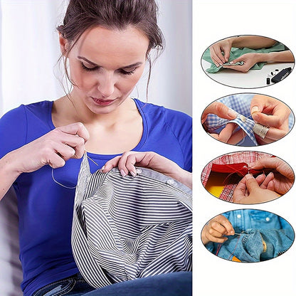 Multi-Purpose Sewing Kit - Portable Complete Sewing and Repairing Set with Thread, Needle, Scissors, Buttons and Accessories - Mixed Colors