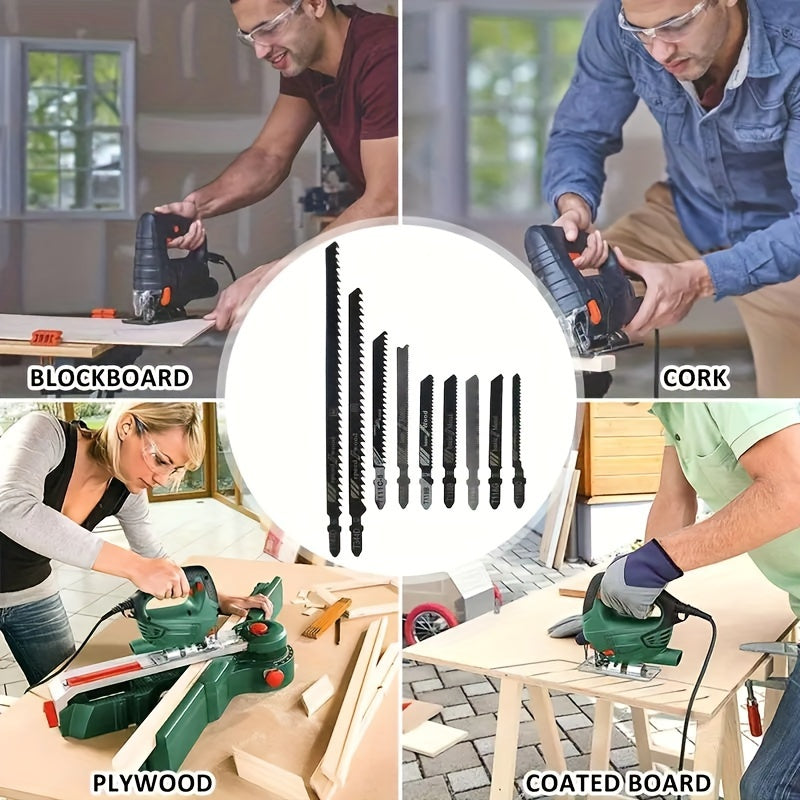 50 Piece Jig Saw Blade Set - High Carbon Steel, Multi-Purpose, for Wood, Metal and Plastic
