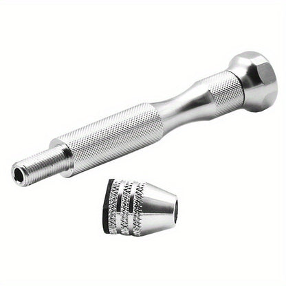 Versatile Mini Hand Drill Set with 10 Drill Bits - Great for Jewelry, Resin Crafts and Model Making, Metal Construction