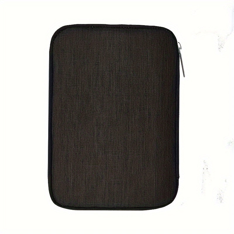 Compact Travel Cable Organizer - Multi-Pocket Electronics Organizer for Chargers, Cables and Accessories, Durable Fabric, Black - Perfect for On-the-Go Cable Management