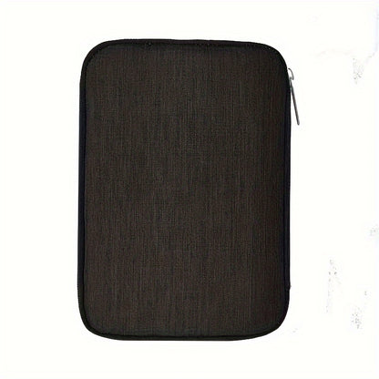 Compact Travel Cable Organizer - Multi-Pocket Electronics Organizer for Chargers, Cables and Accessories, Durable Fabric, Black - Perfect for On-the-Go Cable Management