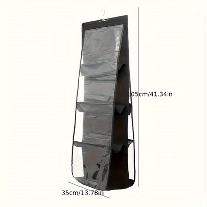 Women's Space Saving Multi-layer Hanging Storage Bags - Dust-proof, 360° Rotating Closet Organizer