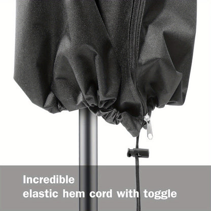 1pcWaterproof Umbrella Cover - 210D Oxford Cloth, UV Protection, Dustproof, Fits 84-125 Inch Market Umbrellas