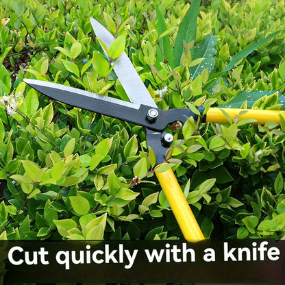 1 Pack Heavy Duty Garden Pruning Shears - High Carbon Steel, Modern Style, Suitable for Mowing Lawns and Hedges, Branch Cutting Tools
