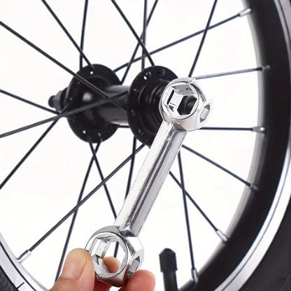 1pc Zinc Alloy 10 in 1 Multi-Size 6-15mm Hex Allen Key Male Bicycle Repair Tool Set for Bicycle Lovers