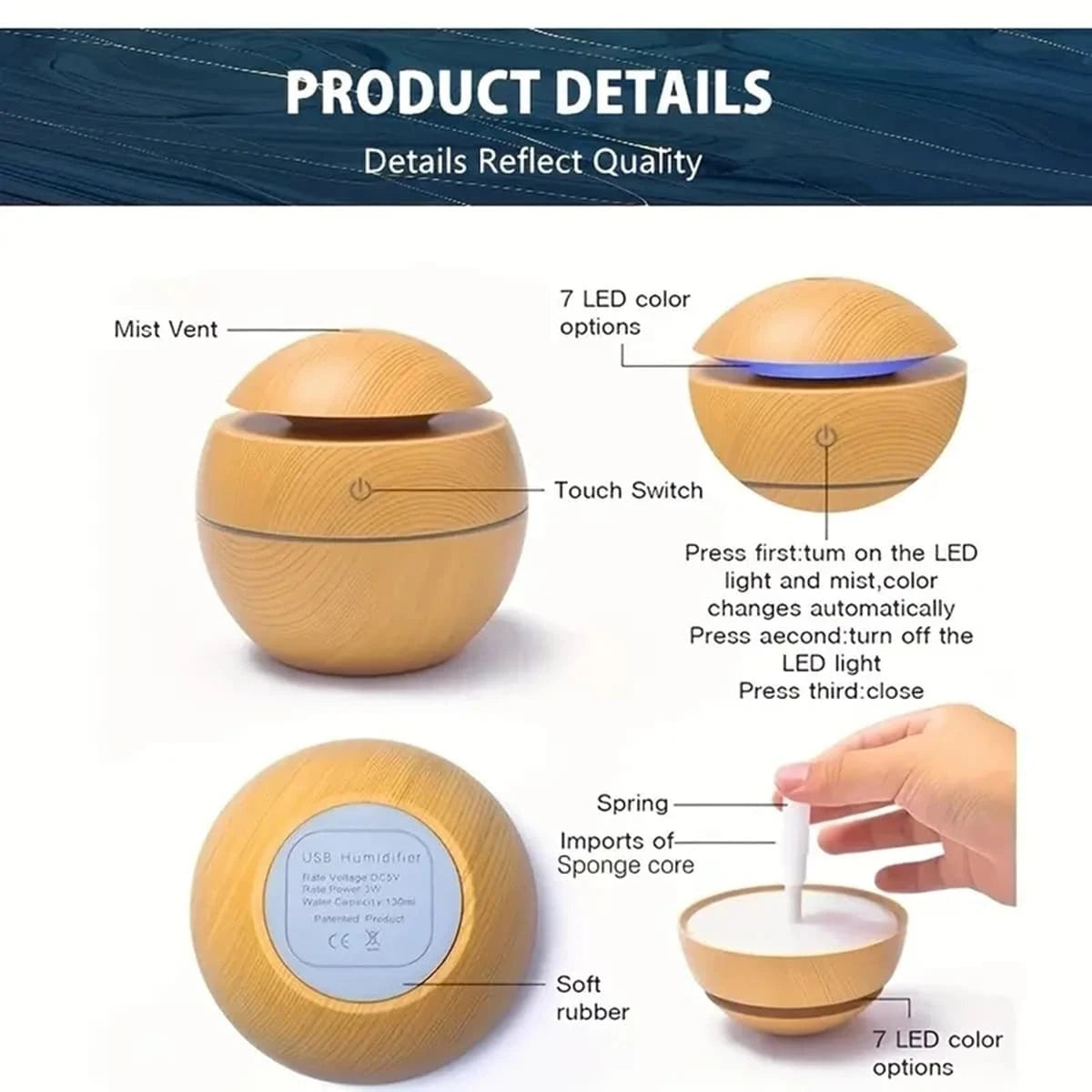 ULTRASONIC AROMA HUMIDIFIER