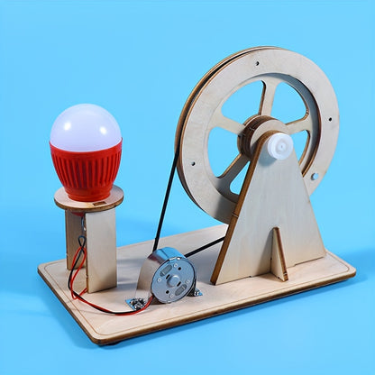 1pc Creative Science Generator Kit - Learn Wind Power Generation Principle, DIY Hand-Build Device, Develops Critical Thinking, Problem-Solving Skills, Perfect for Students, Science Enthusiasts, and STEM Education