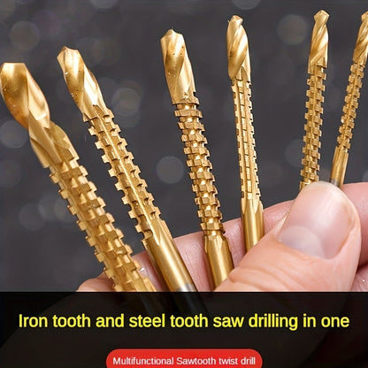6-piece set Titanium alloy rivet high speed in and out hole, electric drill hole, metal drilling