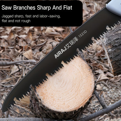 AIRAJ Folding Saw Carpenter Folding Hacksaw Multi-function Cutting Wood Sharp Camping Garden Logging Saw Tree Cutter Hand Tool