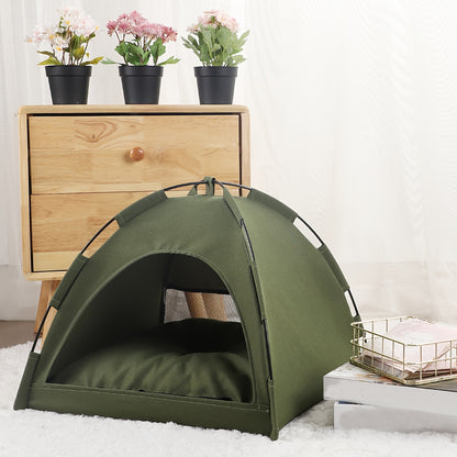 Cozy Companion Pet Tent - Ultra Soft, Comfortable, and Spacious Sleeping Nest with Solid Color Design for Cats and Dogs - Portable, Easy to Assemble, and Machine Washable