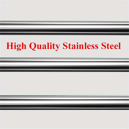 Adjustable Stainless Steel Towel Rack - Wall Mounted, No Drilling Required, with Suction Cup for Bathroom Storage