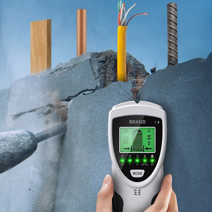 SH301 5-in-1 Wall Scanner - Stud, Metal & Wire Detection Tool with LED LCD Display