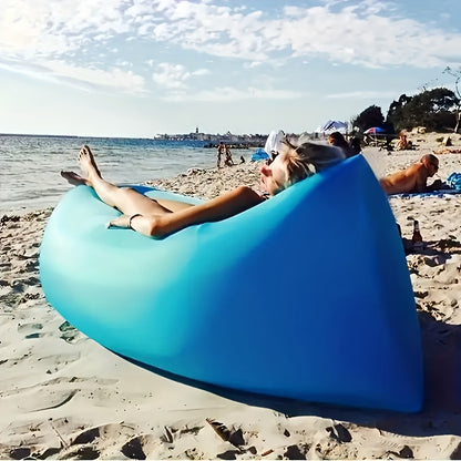 Portable Self-Inflating Air Lounger - Waterproof, Leak-Proof & Easy Setup - Ideal for Backyard, Beach, Camping, Picnics, Music Festivals & Hiking