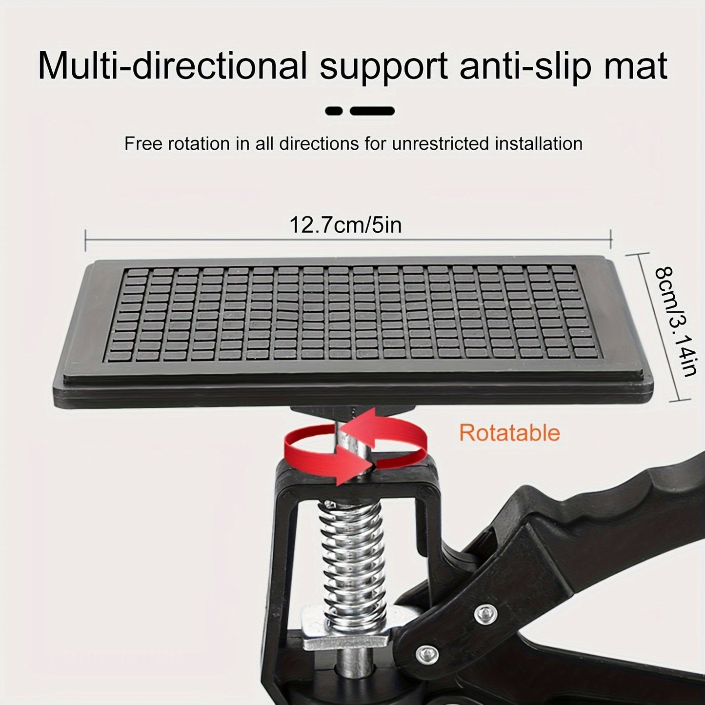 Adjustable Drywall Lift 2 Piece, 30.0-59.0cm Telescopic Support Tool, Cabinet Jack Set, Press and Release Mechanism, with Rotatable Non-Slip Support Base - Manually Operated Construction Tool