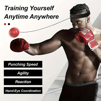 Ultimate Reflex Ball Set, Boxing Training Ball, Head-Mounted Speed Ball for Reaction and Agility Training