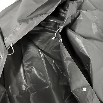 Waterproof Explorer Raincoat - Durable, Windproof, Quick Drying, Breathable, Lightweight with Hood for Ultimate Outdoor Protection - Ideal for Hiking, Fishing, Mountaineering and Camping, Black