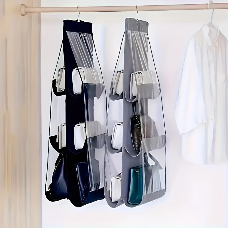 Women's Space Saving Multi-layer Hanging Storage Bags - Dust-proof, 360° Rotating Closet Organizer