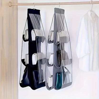 Women's Space Saving Multi-layer Hanging Storage Bags - Dust-proof, 360° Rotating Closet Organizer