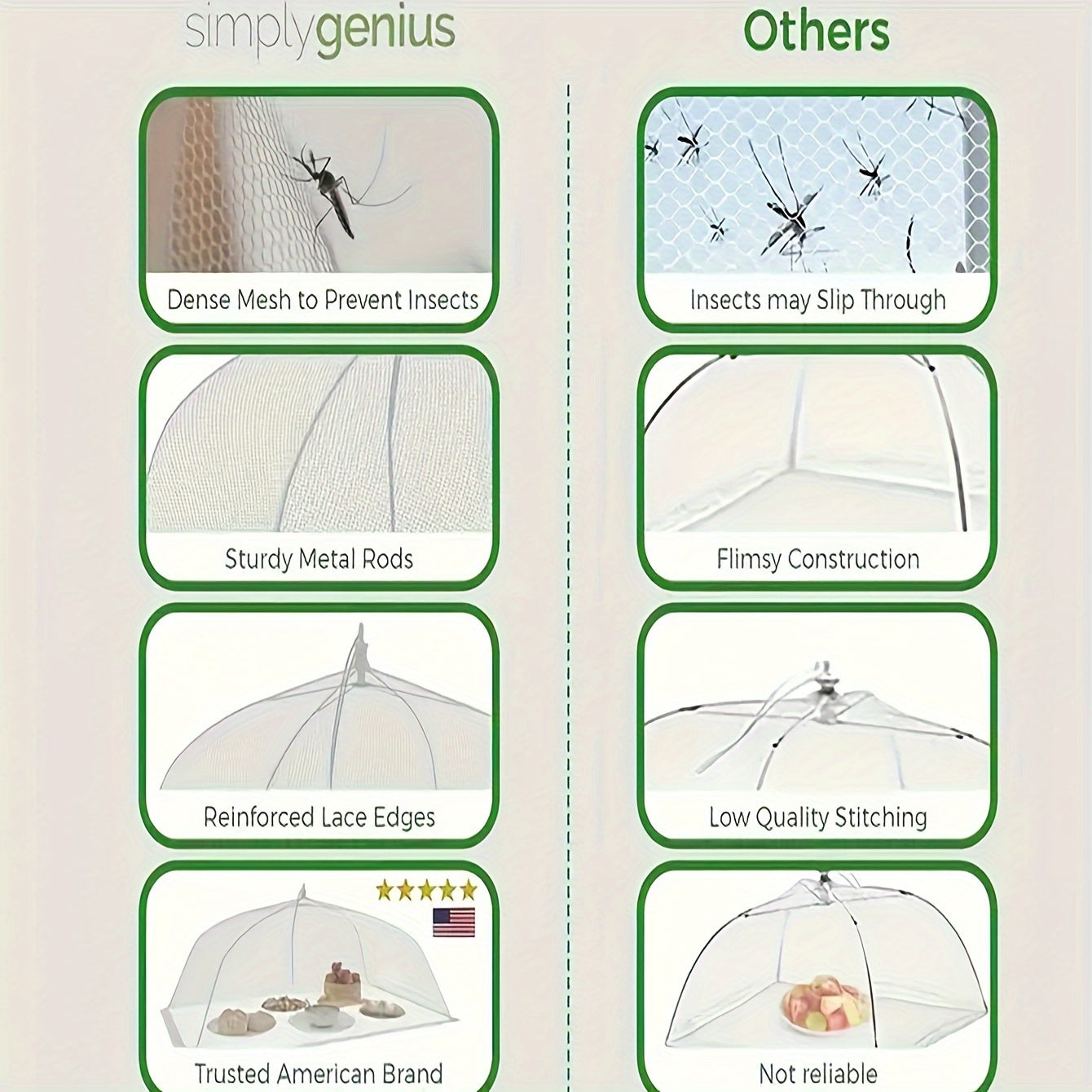 Large Pop-Up Mesh Food Cover Tent - Foldable, washable, perfect for picnics, BBQs and parties, keeps bugs out