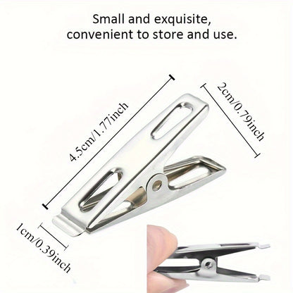 20 Pack Heavy Duty Stainless Steel Clothespins