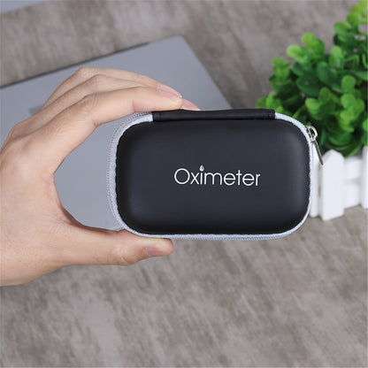 Durable Fingertip Pulse Oximeter Case with Secure Zipper - Portable Protective Carrying Bag