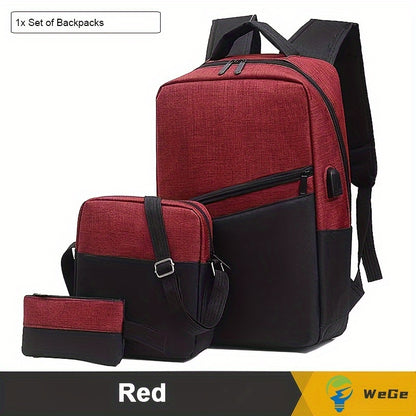 2-piece business travel backpack, multifunctional laptop backpack, laptop bag sent randomly