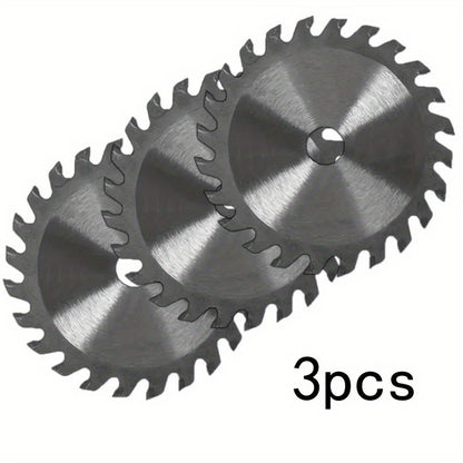[3pcs] Mini Diamond Circular Saw Blade, 75x10mm, Carbide Tungsten Teeth, Suitable for Wood, Acrylic, PVC, Aluminum, Copper Cutting R73 3.5 Inch Woodworking Saw Blade