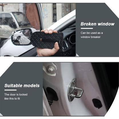 1 Piece Foldable Door Roof Rack - Quick Folding Design With Safety Grip And Emergency Glass Breaker - Universal Fit For Cars, Suvs, Trucks