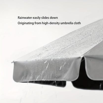 Modern Waterproof Outdoor Awning - Portable Round Patio Umbrella with UV Protection, Easy to Clean Vinyl Coating, Can be Used in Garden, Beach and Camping, No Power Required