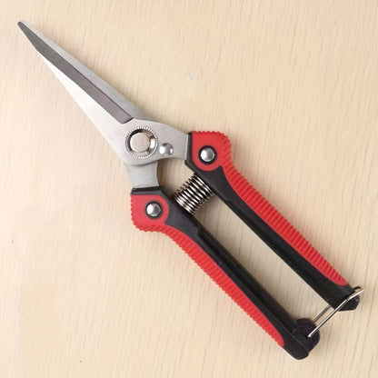 1-Pack Stainless Steel Gardening Pruners, Manual Pruning Shears, Garden Scissors for Quick Pruning of Plants, Vegetables, Bonsai, Flowers, Garden Supplies