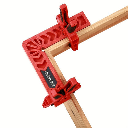 Precision Right Angle Clamp for Woodworking - Durable Acrylic Angle Clamping Tool with Ruler Locator for Picture Frames, Boxes, Cabinets and Drawers