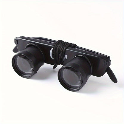 HD Fishing Binoculars - Waterproof, Center Focus, 3x Magnification, Perfect for Concerts and Outdoor Adventures, Black