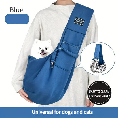 Premium Pet Sling Carrier - Soft, Breathable, and Comfortable Travel Companion for Dogs, Cats, Puppies, Kittens, and Small Animals - Ideal for Outdoor Adventures, Hiking, and Traveling