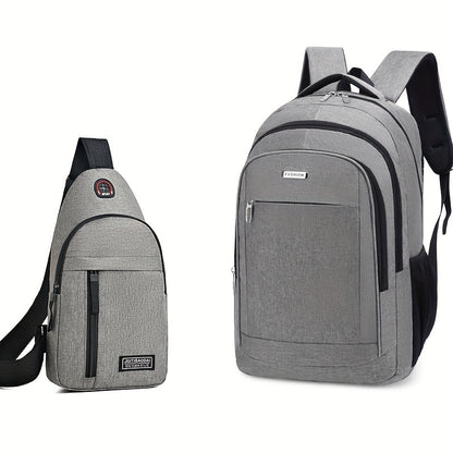 3pcs student trendy large capacity backpacks for junior high and high school campus leisure travel backpacks Colors sent randomly