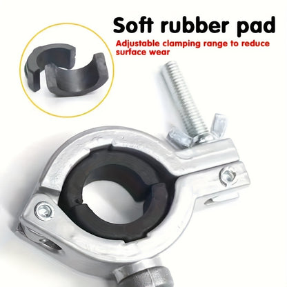 1-Piece Universal Multi-Purpose Stand - 360 Degree Rotatable, Adjustable Drill Clamp, Stand and Bracket - Perfect for Drills, Drill Presses and Handheld Drills