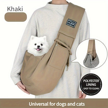 Premium Pet Sling Carrier - Soft, Breathable, and Comfortable Travel Companion for Dogs, Cats, Puppies, Kittens, and Small Animals - Ideal for Outdoor Adventures, Hiking, and Traveling