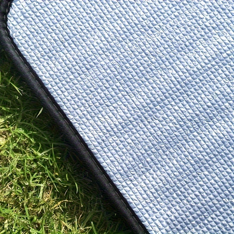 1pcFour Seasons Waterproof Camping Mat - Durable EVA Fabric, Plain Weave, Non-Electrical, Hand Washable, Foldable, Suitable for Outdoor Picnics and Tents,