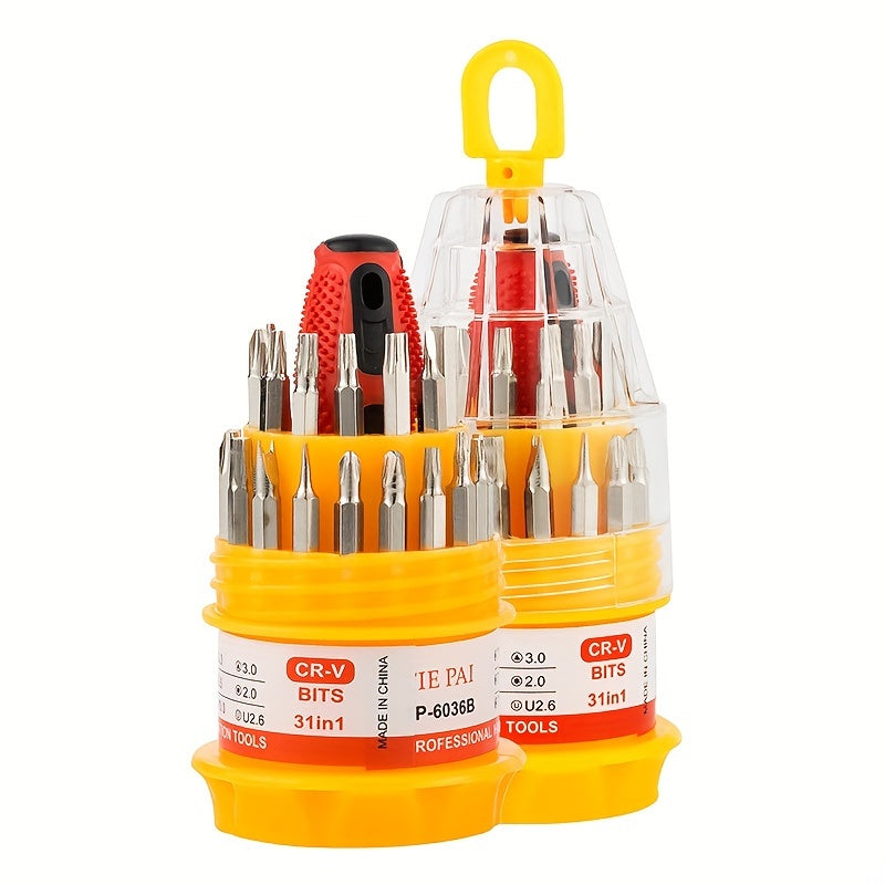 31 in 1 Precision Magnetic Screwdriver Set, Multi-function Hand Screw Tool