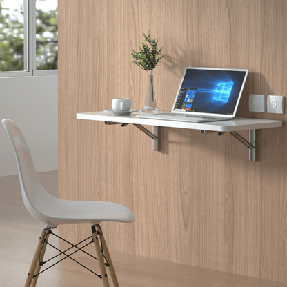 2 Pieces Heavy Duty Folding Shelves with Adjustable Angle - 90° Decorative Table and High Quality Metal Wall Mount Storage Bracket
