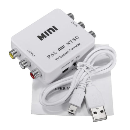 Mini PAL To NTSC TV Video System Bi-directional Converter Switch Adapter