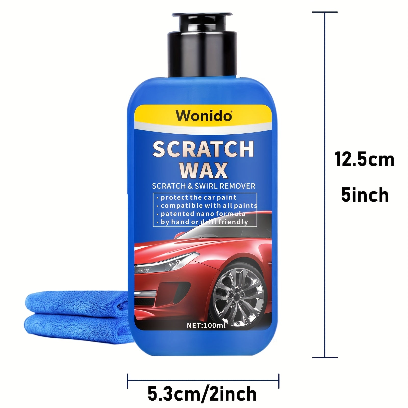 Scratch Remover  a Compound for Polishing And Restoring Car Paint  Eliminates Swirls And Imperfections While Enhancing The Shine of Glass  Steel  And Metal Surfaces   3.4 Ounces / 100 Milliliters