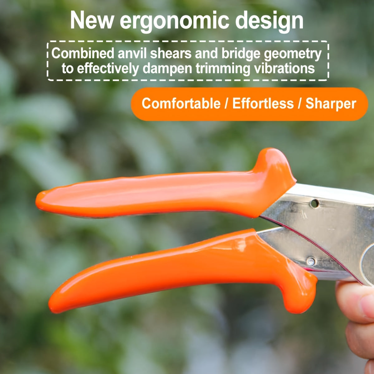 1pc SK5 High Carbon Steel Pruning Shears   Ergonomic Garden & Orchard Branch Cutter for Fruit Trees  Contemporary Style Gardening Tool