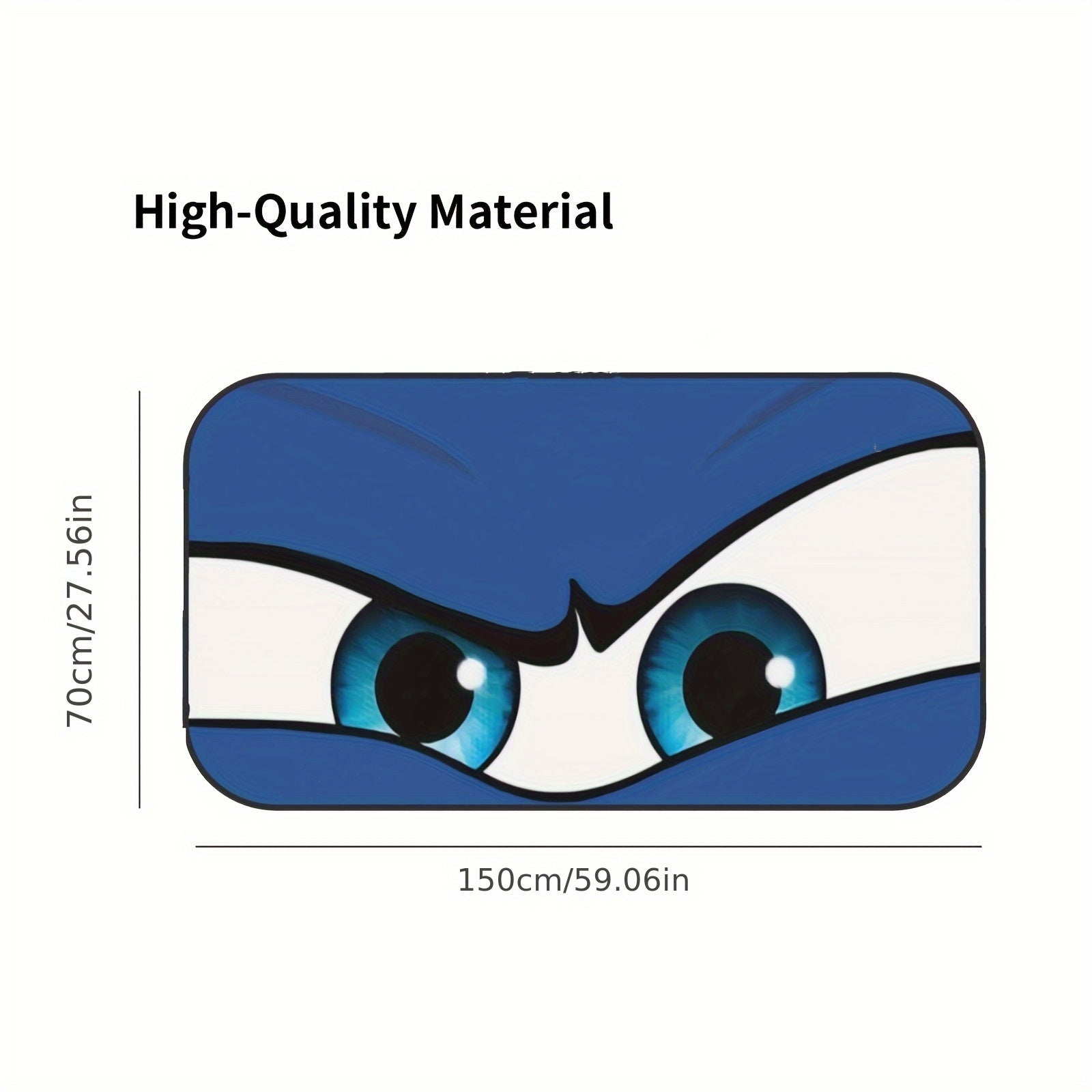[Cartoon Inspired] Blue Eyes Cartoon Character Car Windshield Sunshade   Durable  Foldable Polyester  Heat Insulation & UV Protection  Ideal for SUVs  Car Sun Protection|Cartoon Character Design|Foldable Sunshade