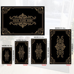 1Pc Personalized Welcome Mat Custom Family Name/Text Entry Non