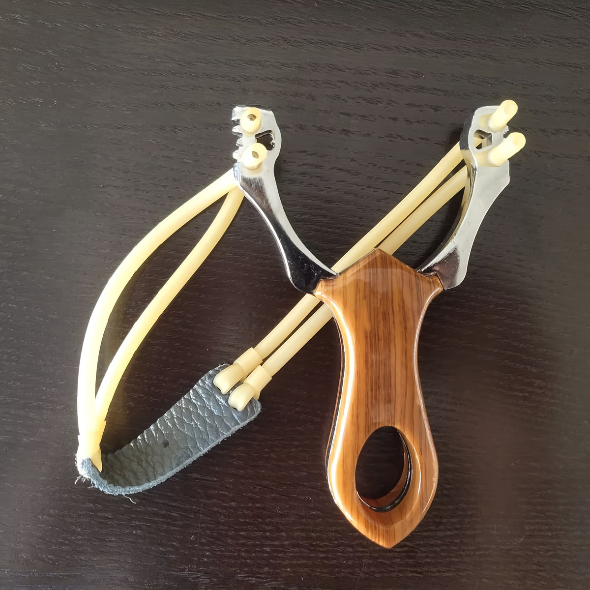 4pcs Heavy Duty Slingshot Launcher Kit with Quick Press Elastic Bands   Ultra Lightweight Design  Ergonomic Grip & Safety Lock System   Ideal for Target Shooting  Fishing  Camping   Perfect Gift for Adults  Teens  Outdoor Enthusiasts (Birthday  Christmas